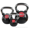 Hot sale Black Rubber Coated Kettlebell With Steel Handle